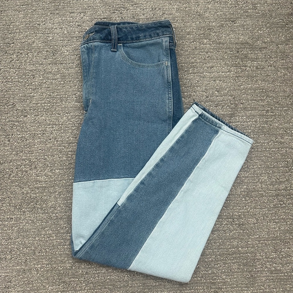 Hollister Patch Work Mom Jeans